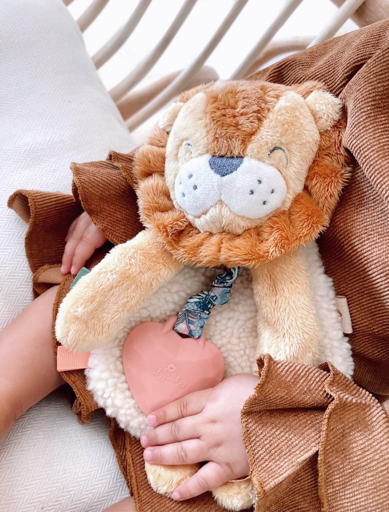 NEW Itzy Lovey™ Lion Plush with Silicone Teether Toy Itzy Ritzy
