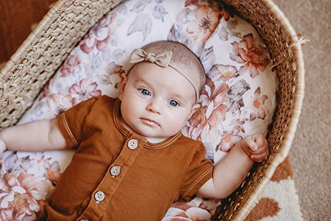 Muslin Swaddle Baby Blanket – Sunset Floral Mini Wander, LLC