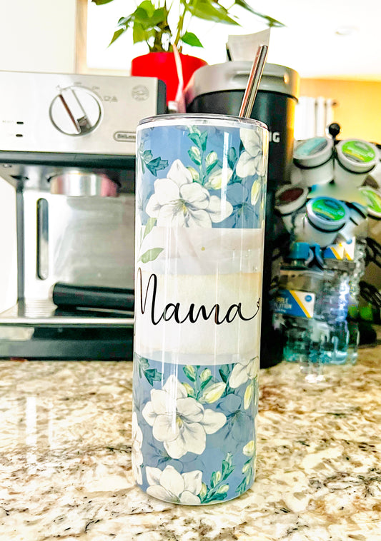 Customizable floral tumbler Baby in Styles