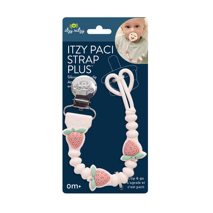 Itzy Ritzy Beaded Pacifier Clip - Universal Fit, Silicone Holder - Bear: BPA-Free