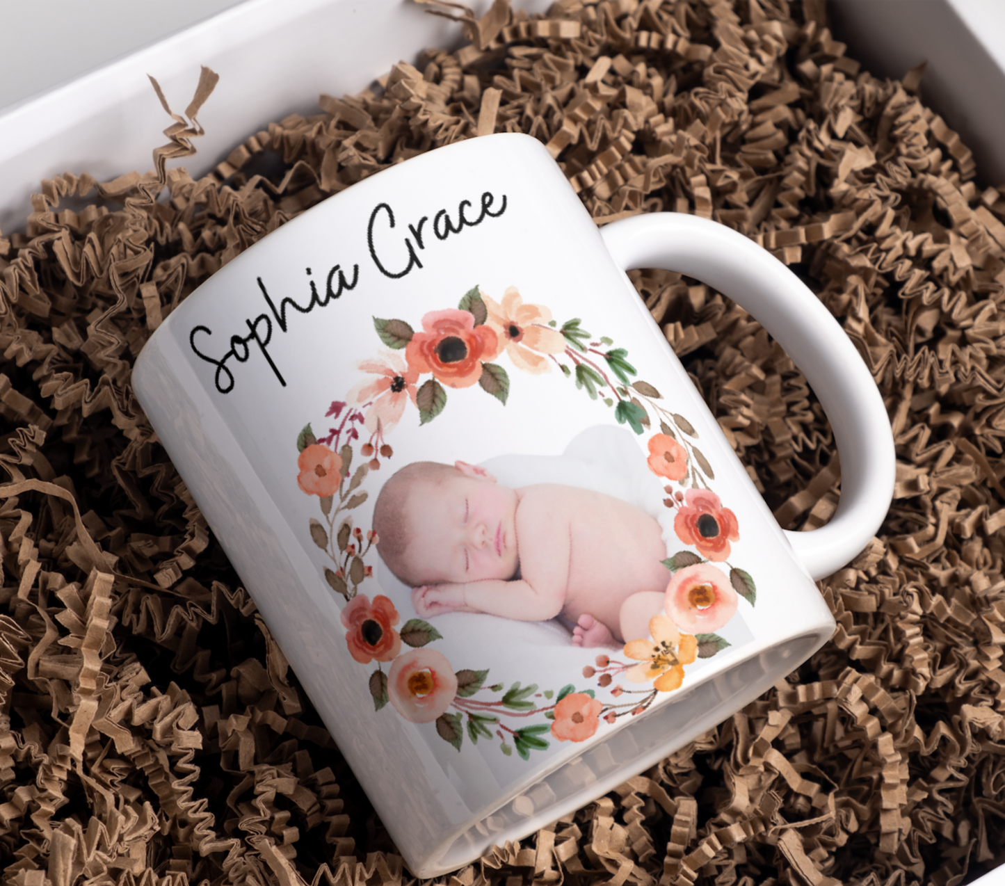 Newborn gifts, custom photo baby mug, custom newborn mug, custom baby mug, new mom mug, customize baby cup, baby gifts, custom mugs Baby in Styles