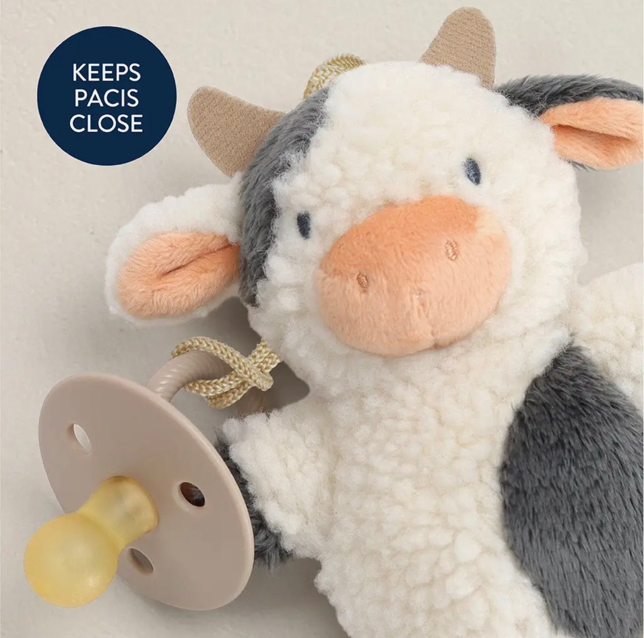 Bitzy Pal Natural Rubber
Pacifier & Plush