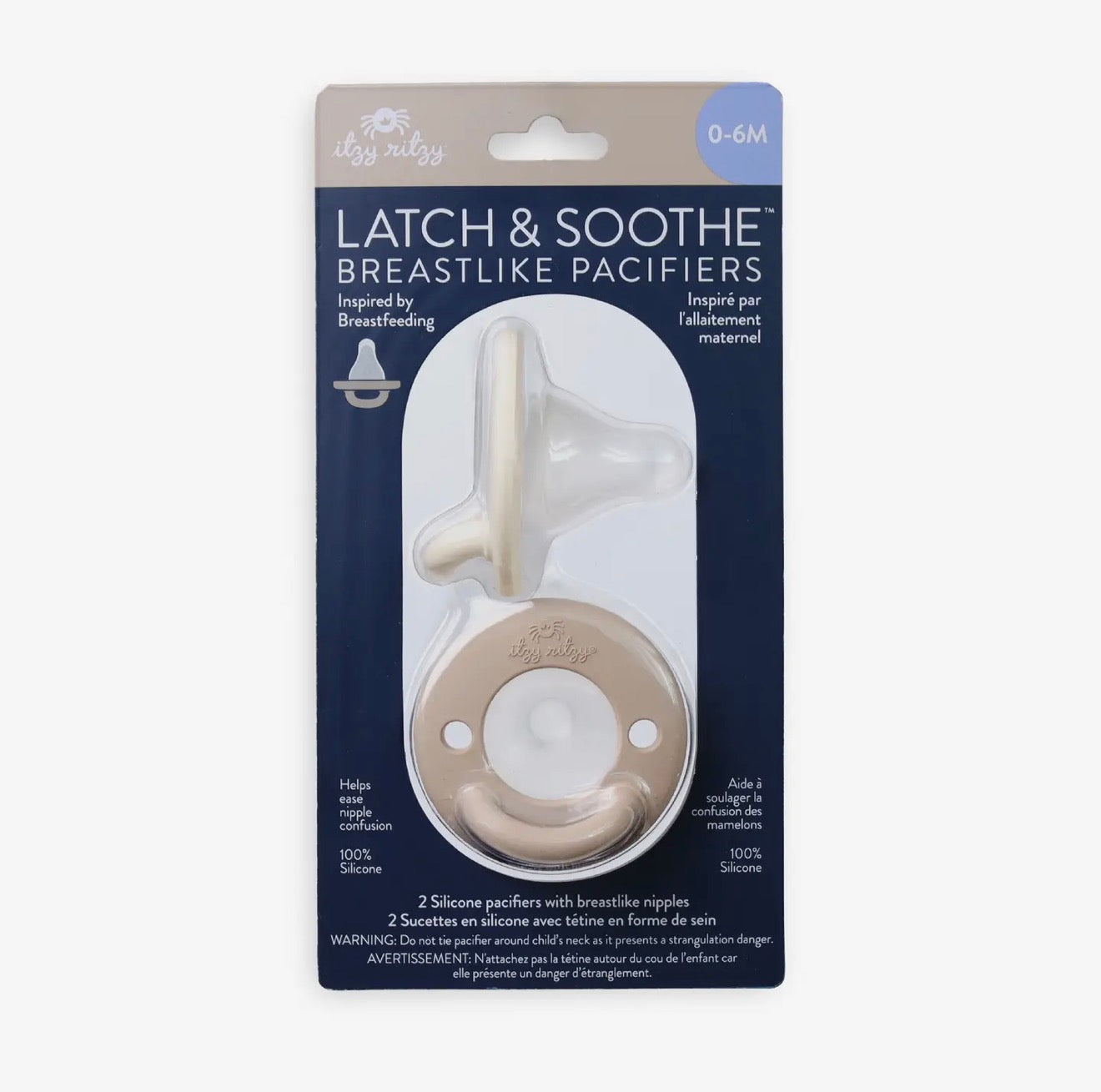 *New* Latch & Soothe™ Breastlike Pacifier - Taupe