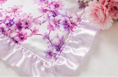 Dainty Floral Minky Baby Blanket