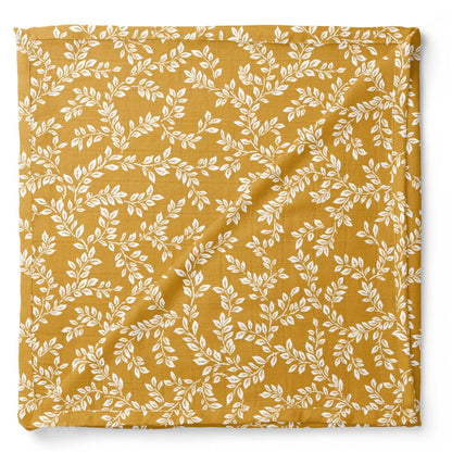 Muslin Swaddle Baby Blanket – Leafy Sprig Mini Wander, LLC