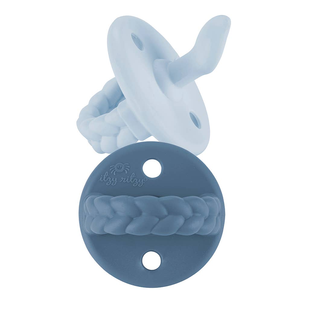 NEW Sweetie Soother™ Blue Orthodontic Pacifier Sets 0-6mo Itzy Ritzy