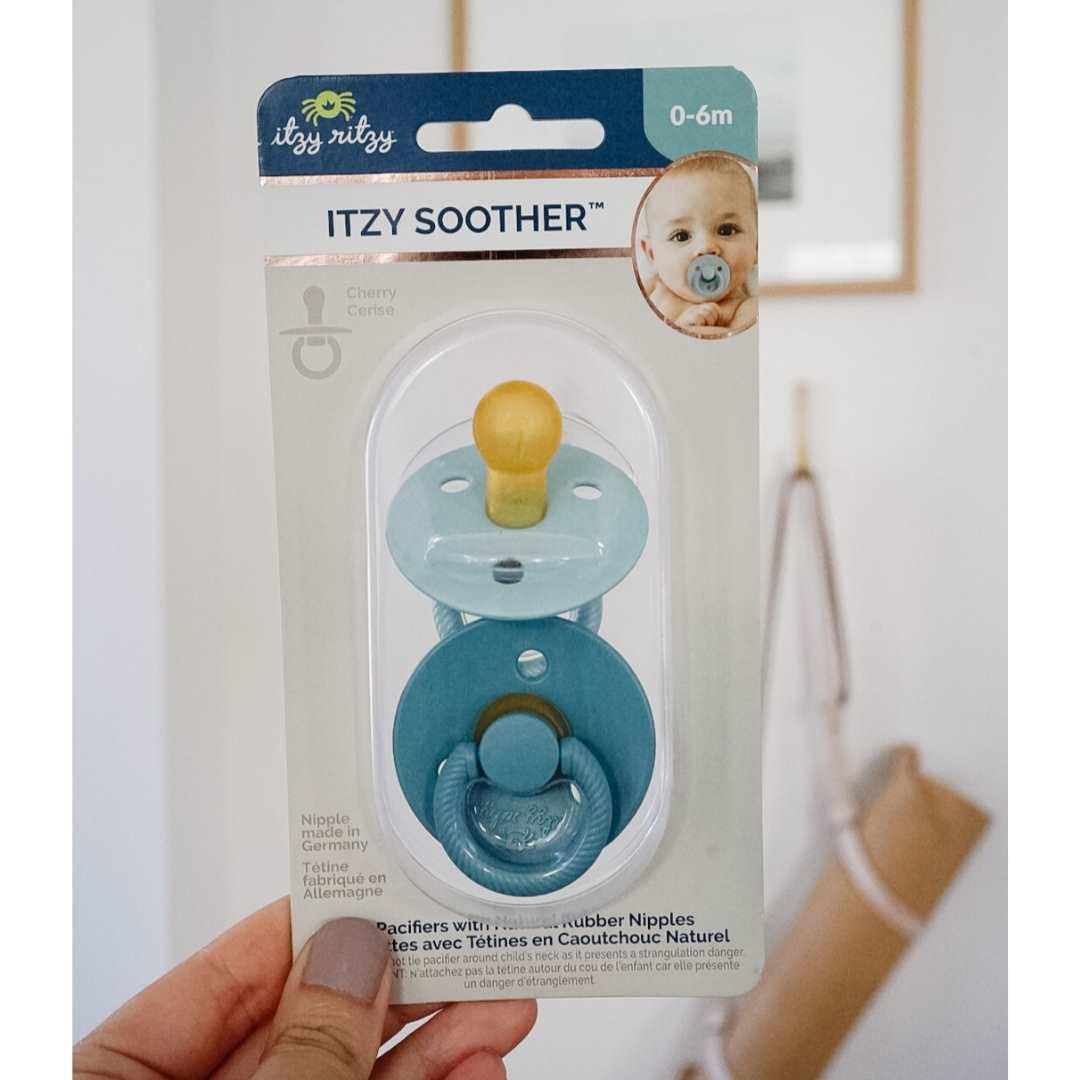 Itzy Soother™ Natural Rubber Pacifier Sets Baby in Styles