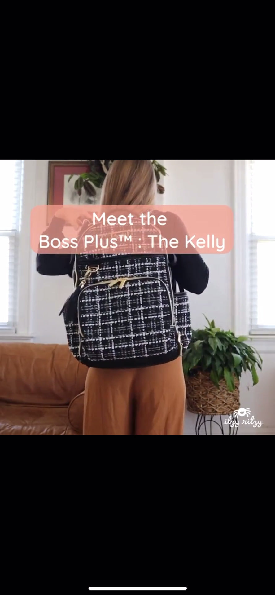 Itzy Ritzy Boss Plus Diaper Bag - Kelly Tweed