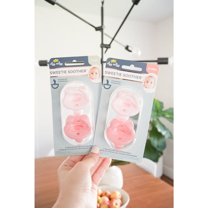 NEW Sweetie Soother™ Pink Orthodontic Pacifier Sets 6-18mo Itzy Ritzy