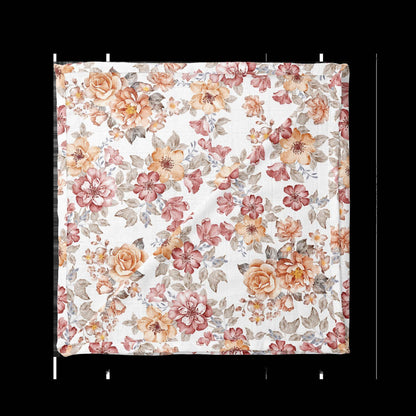 Muslin Swaddle Baby Blanket – Sunset Floral Mini Wander, LLC