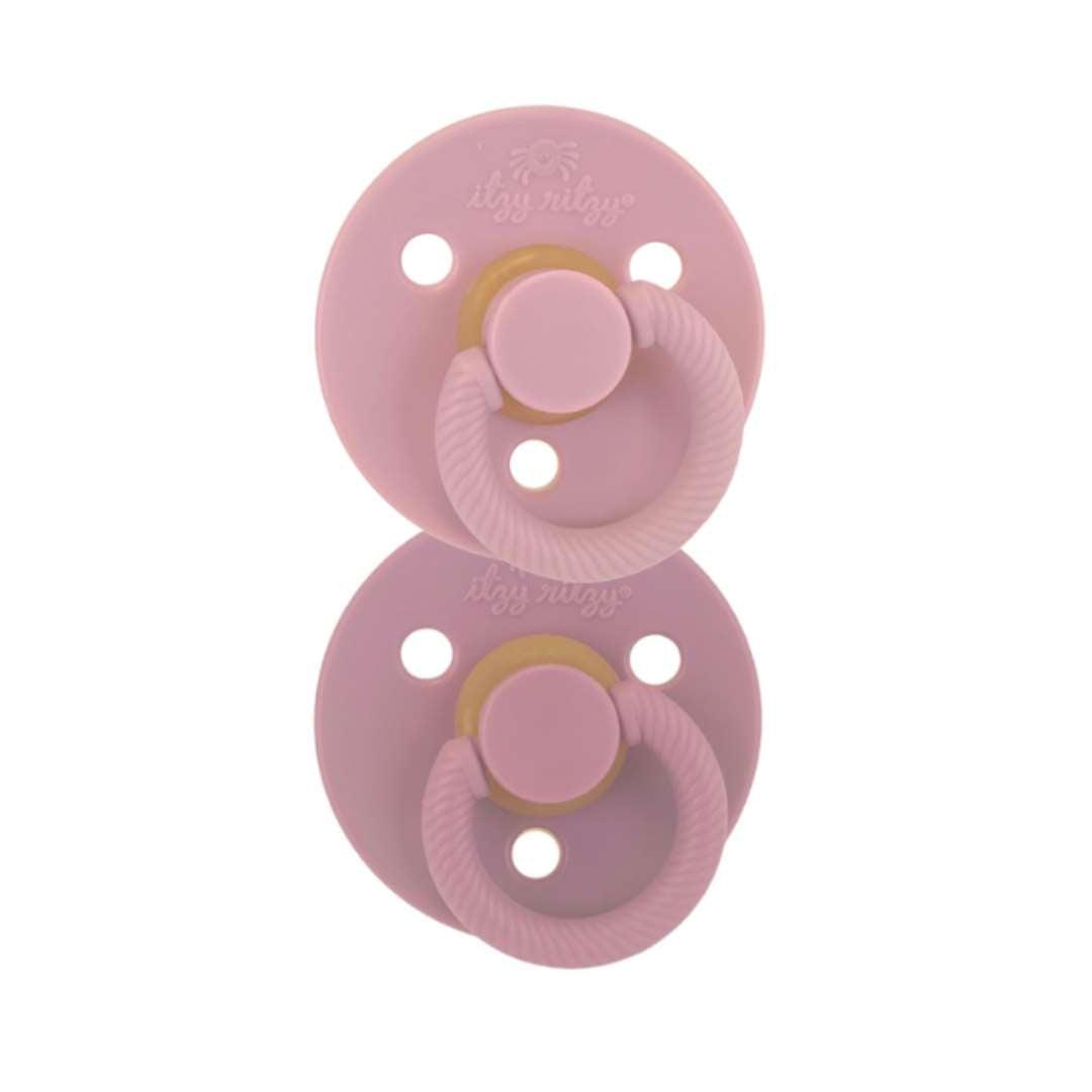NEW Itzy Soother Orchid/Lilac Natural Rubber Pacifiers Itzy Ritzy