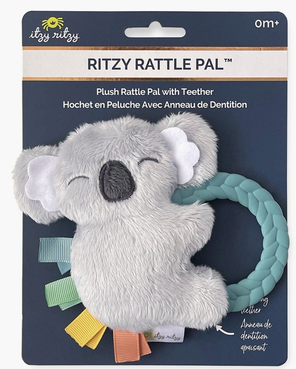 NEW Ritzy Rattle Pal Plush Rattle Pal with Teether Baby in Styles