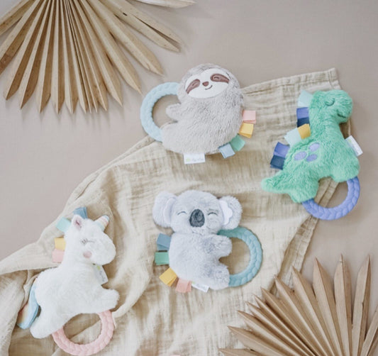 NEW Ritzy Rattle Pal Plush Rattle Pal with Teether Baby in Styles