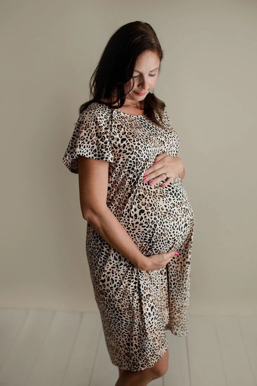 New arrival- Leopard Print Labor and Delivery/nursing gown Baby in Styles