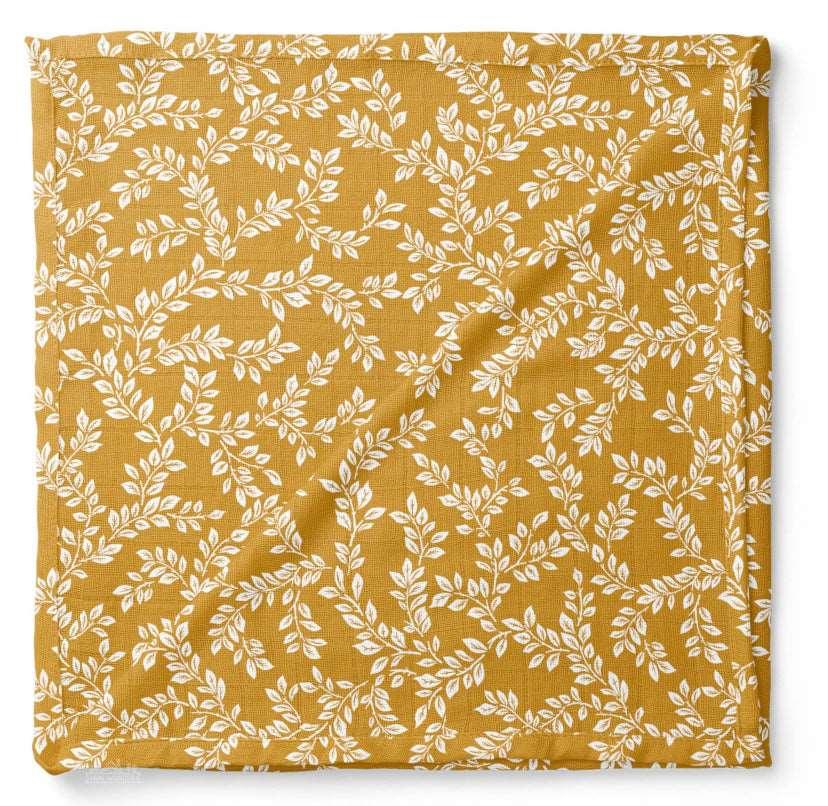 Muslin Swaddle Baby Blanket – Leafy Sprig Mini Wander, LLC