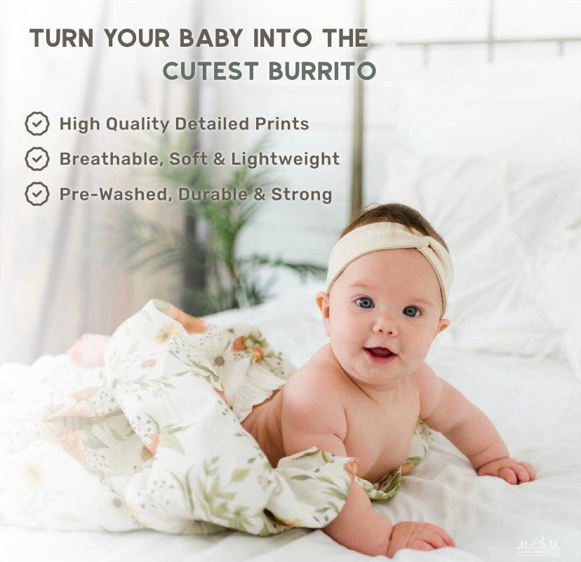 Muslin Swaddle Baby Blanket – Spring Blossom Mini Wander, LLC