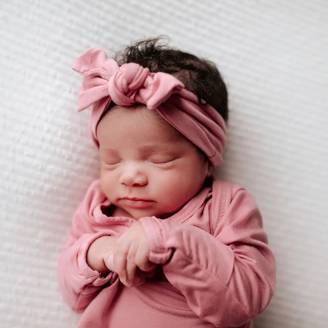 Rose Knotted Gown and headband set Three Little Tots