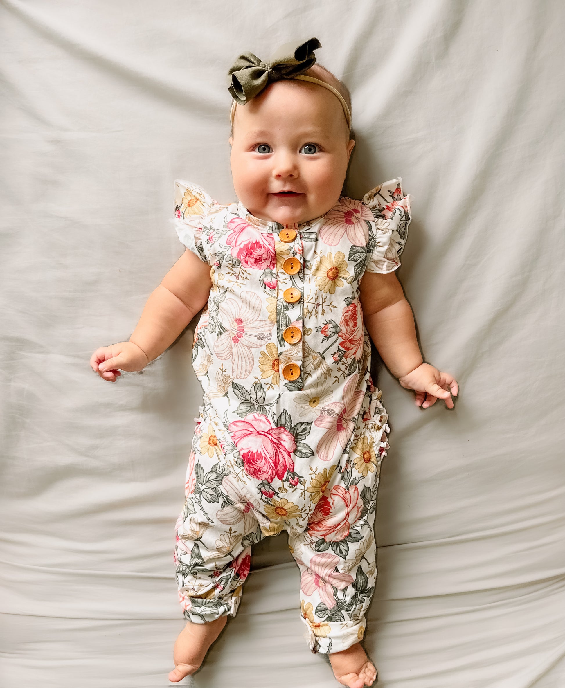 Vintage flowers jumpsuit Baby in Styles