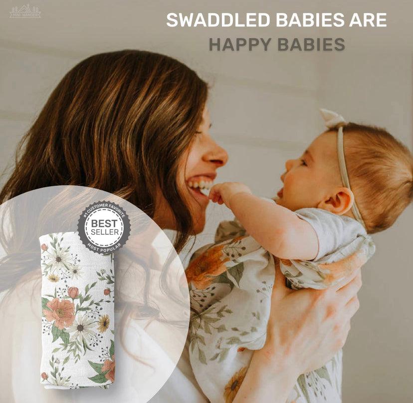Muslin Swaddle Baby Blanket – Spring Blossom Mini Wander, LLC
