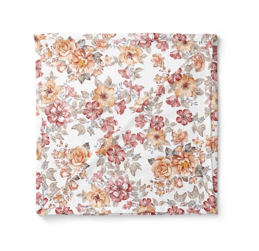 Muslin Swaddle Baby Blanket – Sunset Floral Mini Wander, LLC