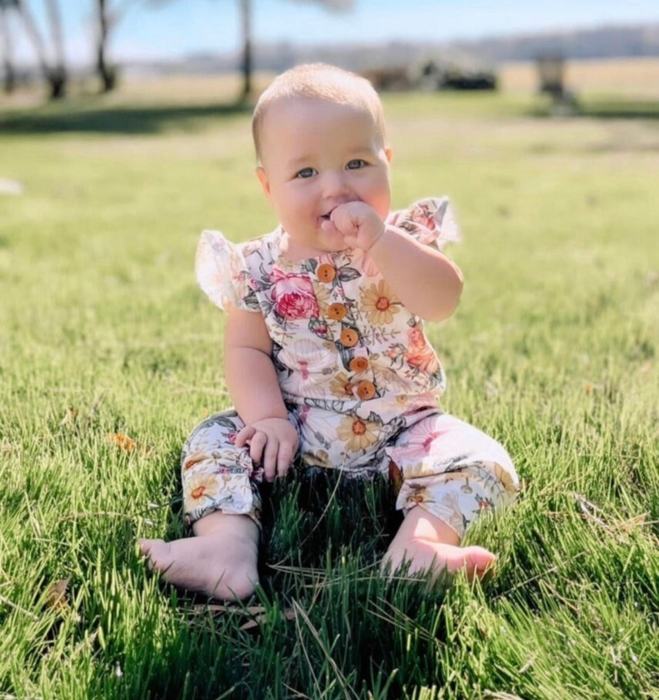 Vintage flowers jumpsuit Baby in Styles