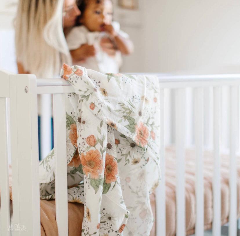 Muslin Swaddle Baby Blanket – Spring Blossom Mini Wander, LLC