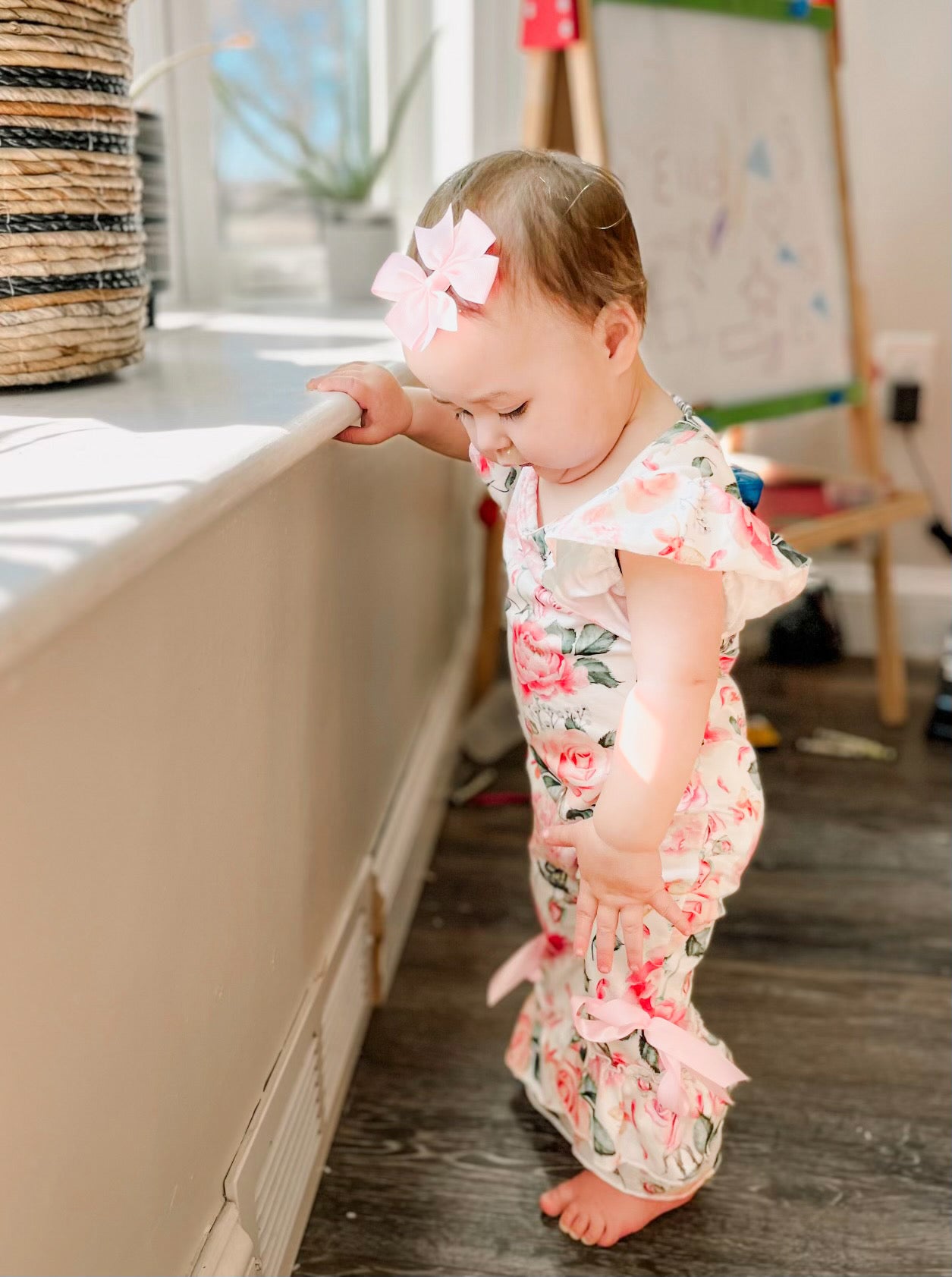 Floral romper (only 18-24mo left) Baby in Styles